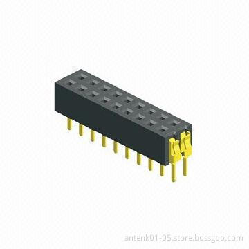 2.0mm Female Header with Bump, Straight Type, RoHS Mark